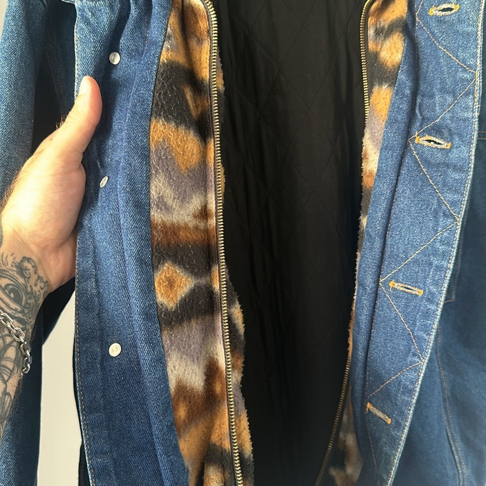 Santa Fe Outback Denim Company Zip Button Jacket - Picture 3 of 4